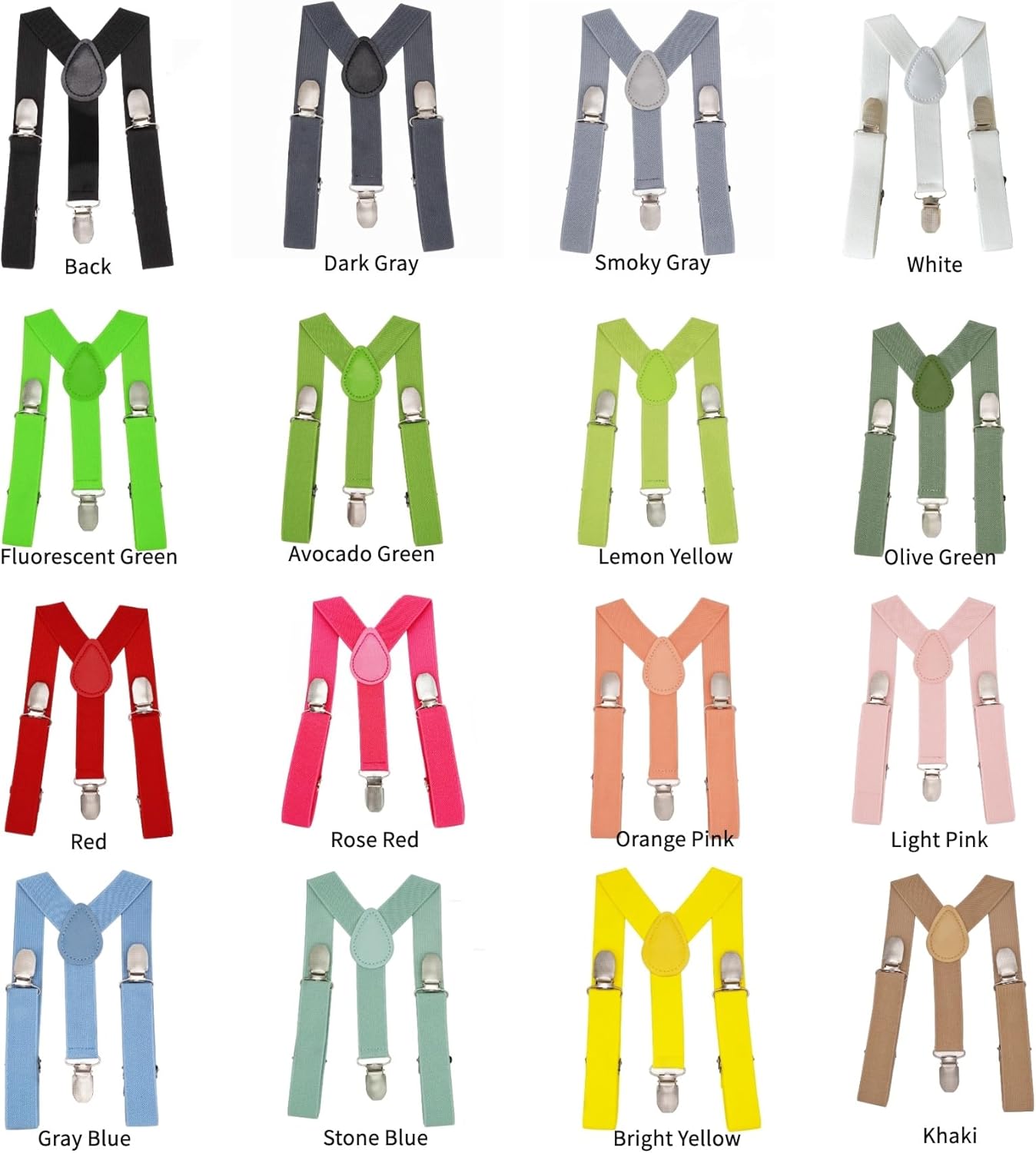 Child Kids Suspenders Adjustable Y-Shape Elastic Braces with Non-Slip Silicone Pads Suitable for Boys Girls Toddler - Image 4