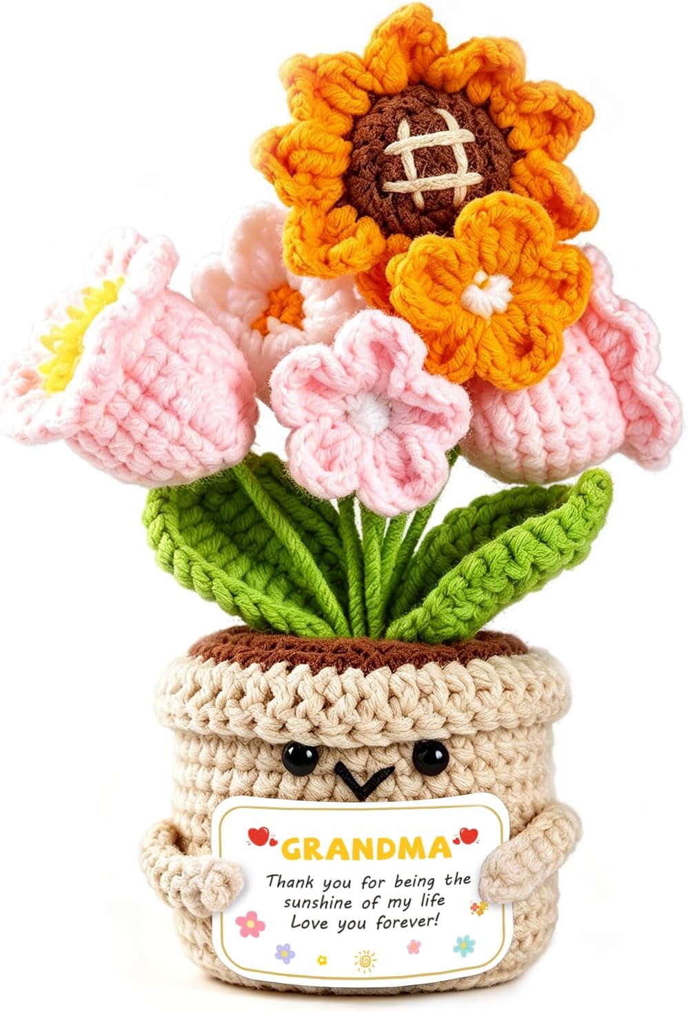 CoBak Thank You Gifts for Women, Positive Emotional Sunflower Crochet