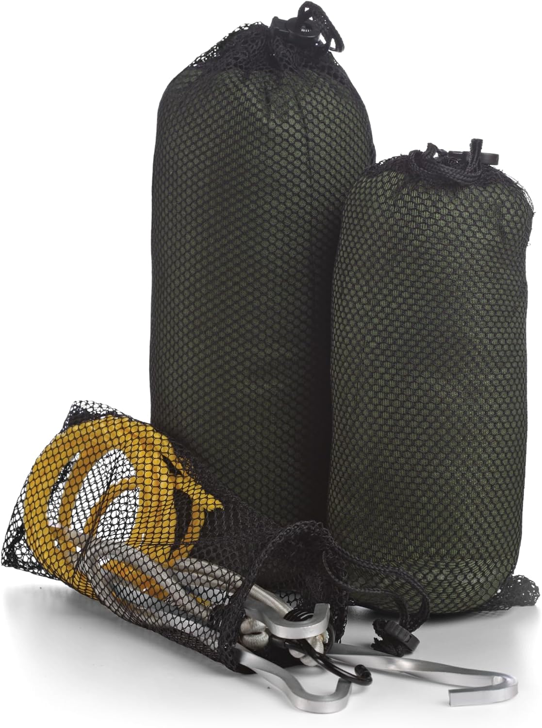 Coghlan's Mesh Ditty Bag Set – Breathable Lightweight Storage Bags for Camping, Travel, and Gear Organization, Includes Small, Medium, and Large Polyester Mesh Sizes with Cord Locks
