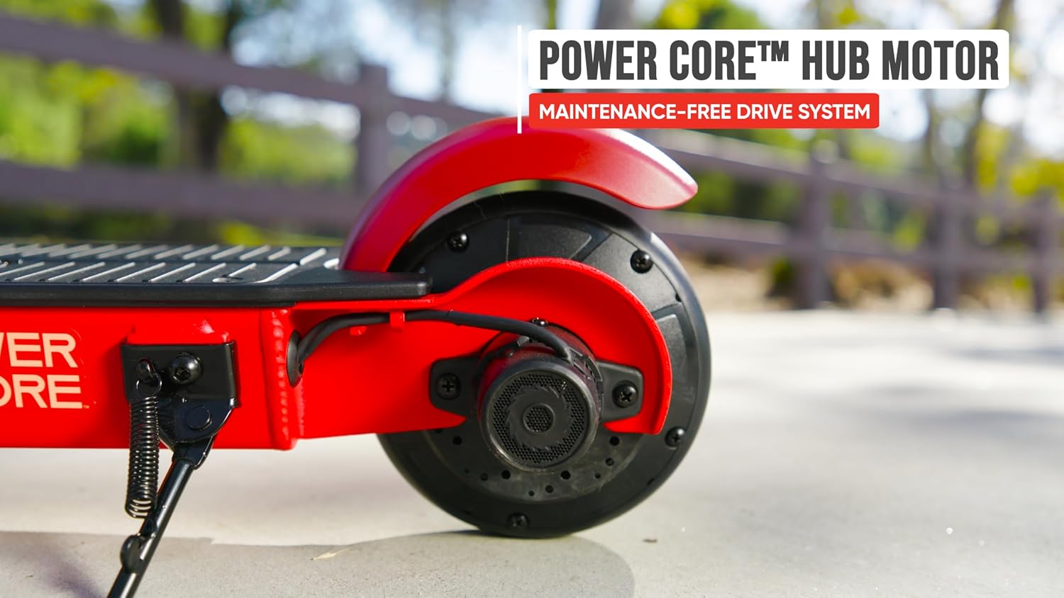 Razor Power Core XLR100 Electric Scooterfor Ages 8+, Up to 10 MPH, 8” Pneumatic Front Tire, 90W Maintenance-Free High-Torque Hub Motor