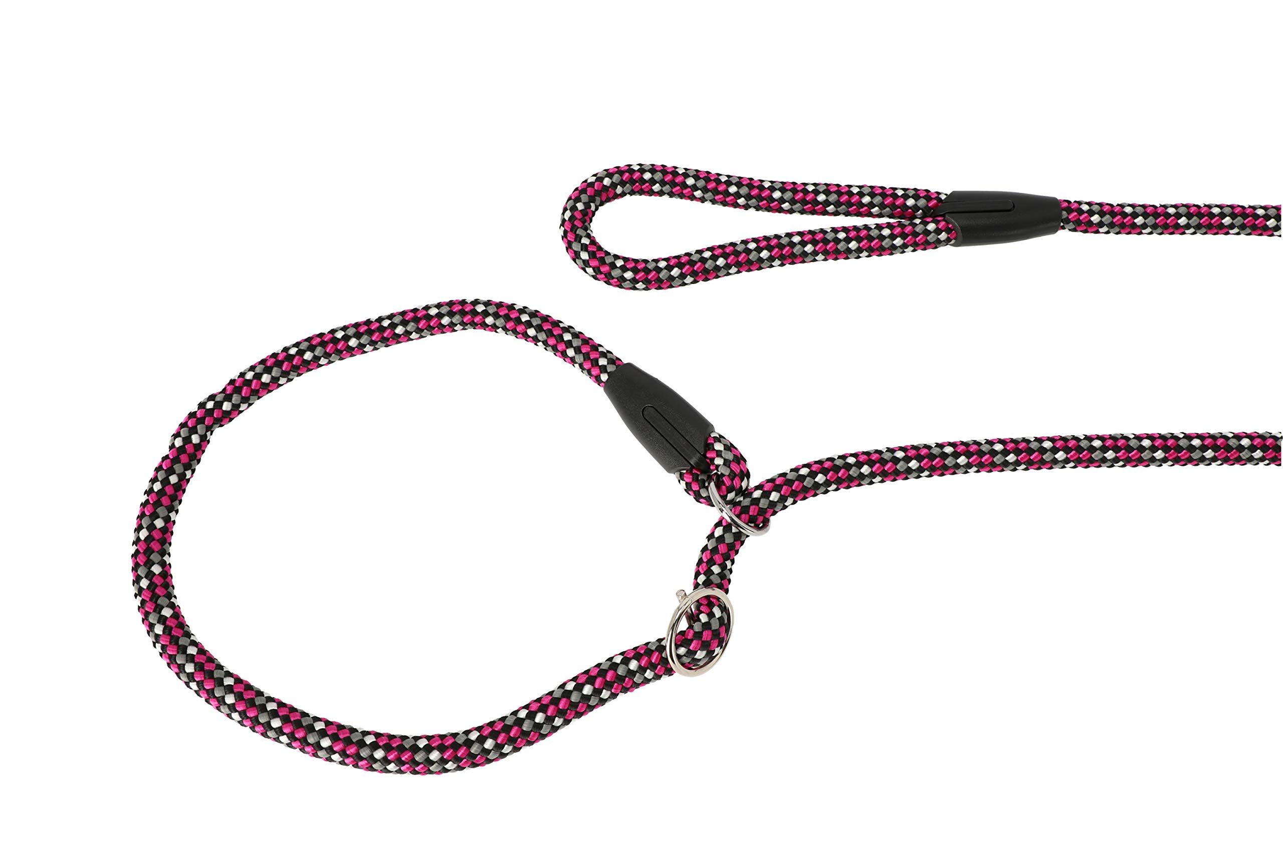 Dingo Magic Dog Leash for Dog with Adjustable Choke Collar Pink Melange 10487 - Image 4