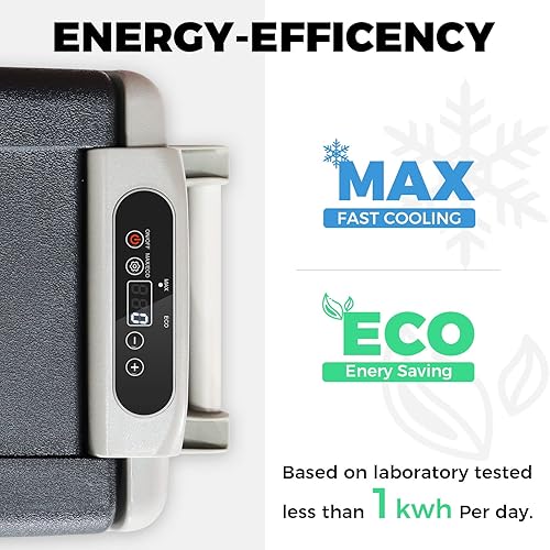 Miniatura 3 de Setpower Refrigerador portátil AJ40 con tapa, enfriador eléctrico de 42 cuartos de galón, refrigerador de automóvil, cable de CC de 1224 V y 110240