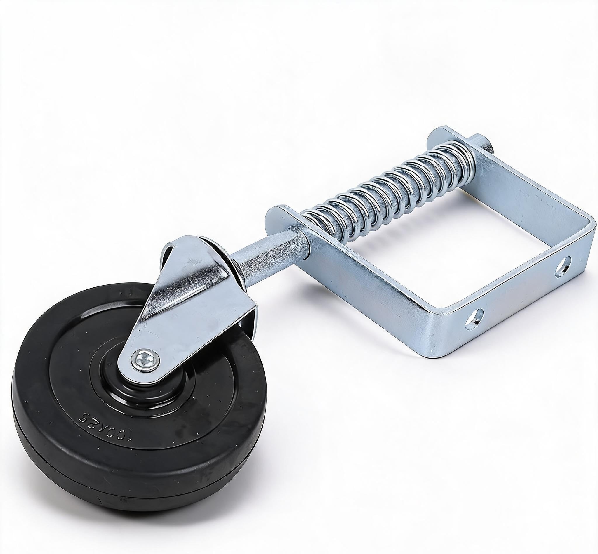 عجلة بوابة زنبركية 4 بوصة، كستر مطاطي للخدمة الشاقة مع نابض، حمولة 100 كجم | Bewinner1 4 inch Spring Gate Wheel, Rubber Caster with Spring Loaded