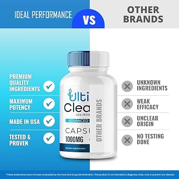 Ultima Cleanse Capsules, Premium UltimaCleanse Gut Health Supplement Pills, All Natural Formula Supports Gut Health, Maintain Digestive Health & Comfort, Ultima Cleanse Health Reviews (2 Pack)