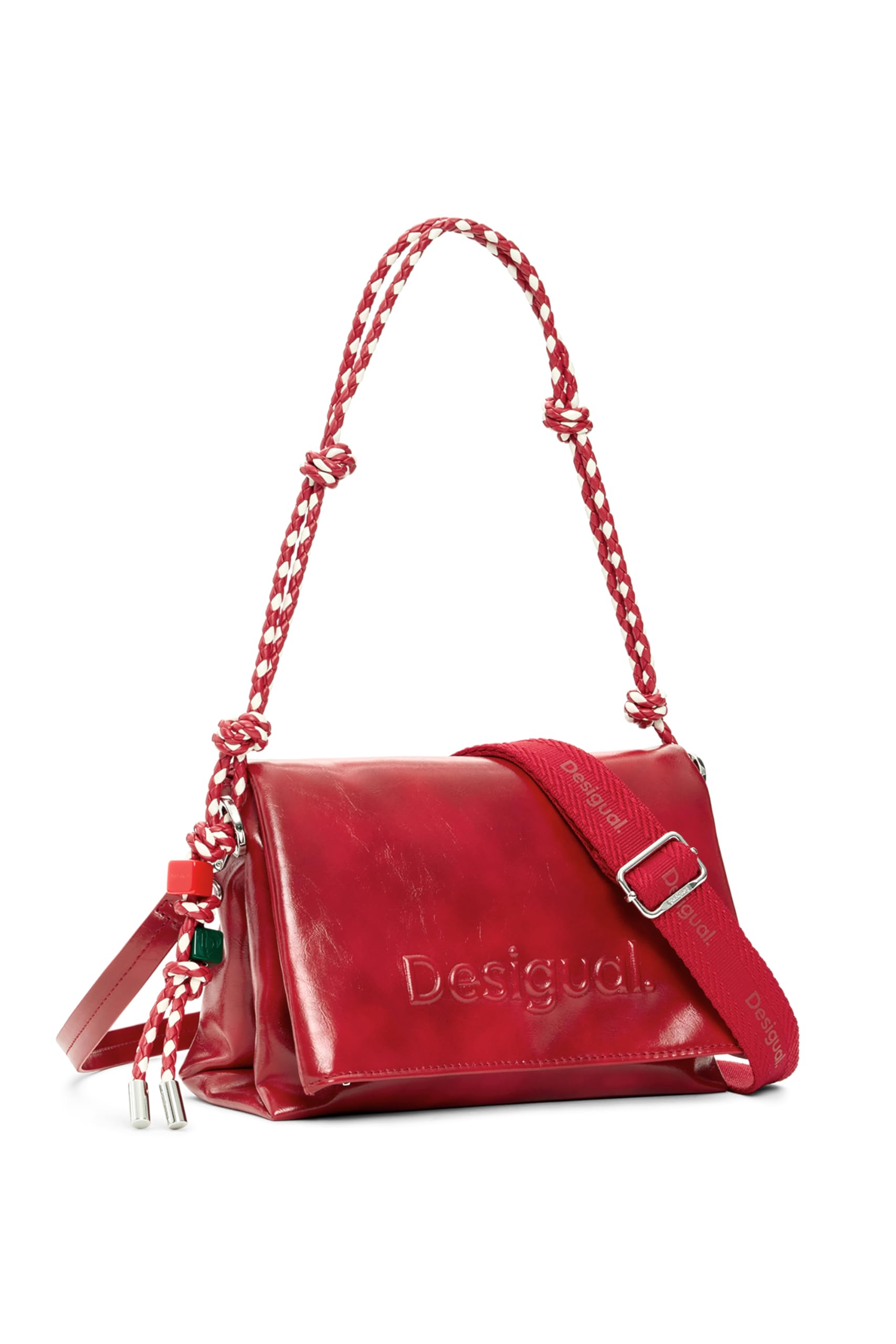 Desigual Umhängetasche Schultertasche Half Logo Venecia 4.0 Crossbody Bag Carmine rot