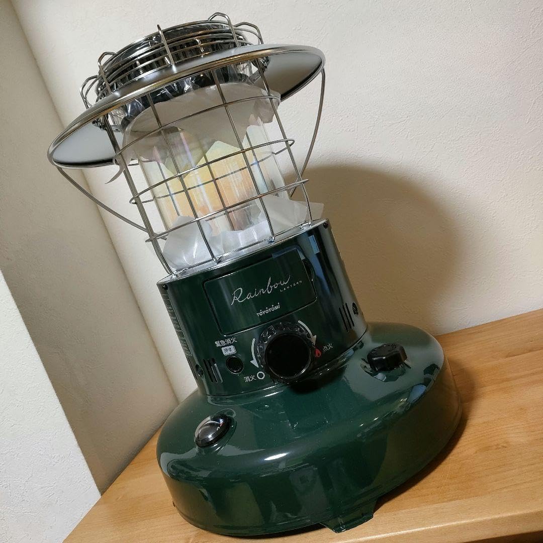 石油ストーブ 対流型 レインボーランタン RL-25M(G) グリーントヨトミ