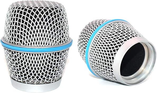 2 PCS Replacement Microphone Ball Head Mesh Grille for SHURE Beta87 Beta87A Beta87C SM86 SM87 SM87A Wired/Wireless Microphone