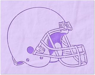 Stencil Stop Football Helmet Stencil - Reusable for DIY Projects, Painting, Drawing, Crafts - 14 Mil Mylar Plastic (12 x 9 inches)