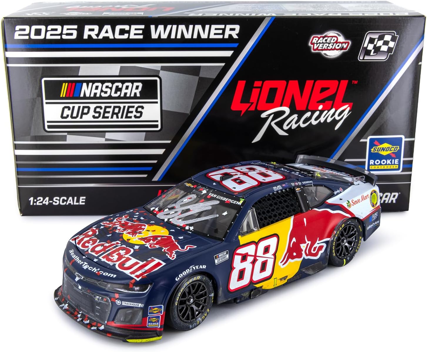 Lionel Racing Shane Van Gisbergen Autographed 2025 Sonoma Race Win ARC Diecast Car 1:24 Scale