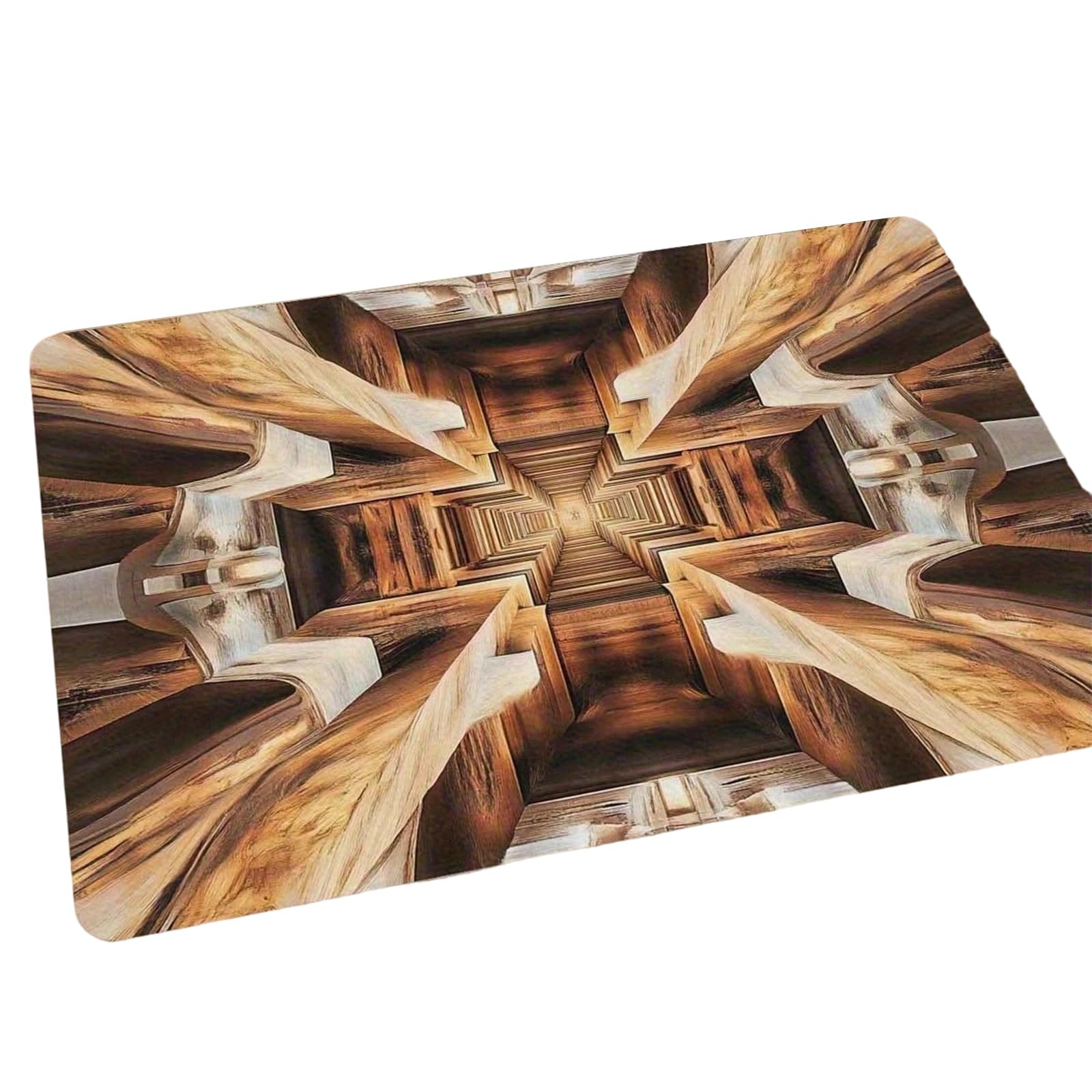 Jazuaiao Modern Absorbent 3D Optical Illusion Rug for Bathrooms and Entryways Quick Dry Indoor Entrance Decors Doormat