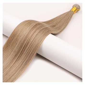 Bundles 1pc Synthetic Hair Bundles Straight Hair Extensions Heat Resistant Colorful High Temperature Cosplay Brown Blonde Hair Resistant Fiber Hair Extensions for Women Hair WeftM12-613,30inches-75cm