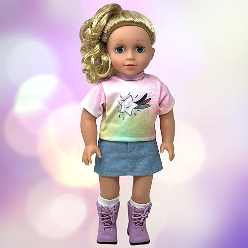 Miniatura 6 de Muñecas de 18 pulgadas con cabello suave y accesorios – Muñeca de cuerpo suave de 18 pulgadas con ojos dormidos, brazos y piernas de vinilo