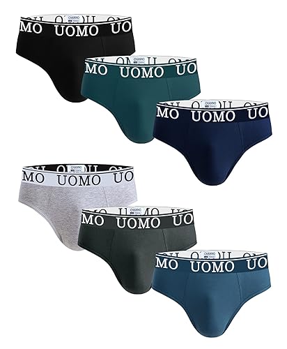 Channo 6er-Pack Herrenslips aus Baumwolle - Uomo