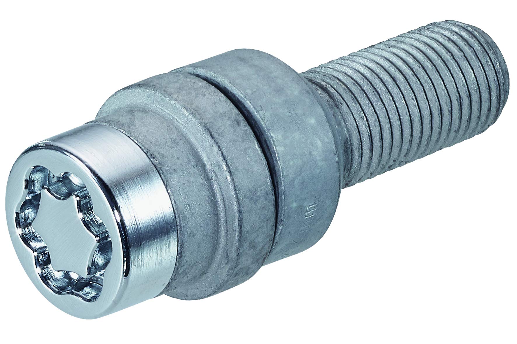McGard Śruby blokujące koła M14x1,50 - z łbem okrągłym R14 - długość 28,3 mm (17 mm sześciokątne)