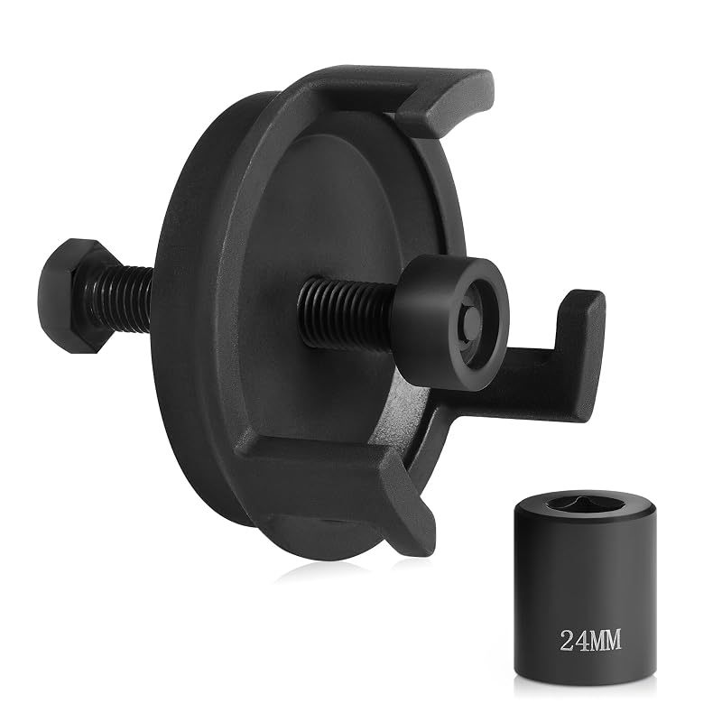 Extrator de polia do virabrequim e balanceador harmônico Orion Motor Tech para GM, Chrysler, Jeep e Dodge – Kit com soquete de 24 mm