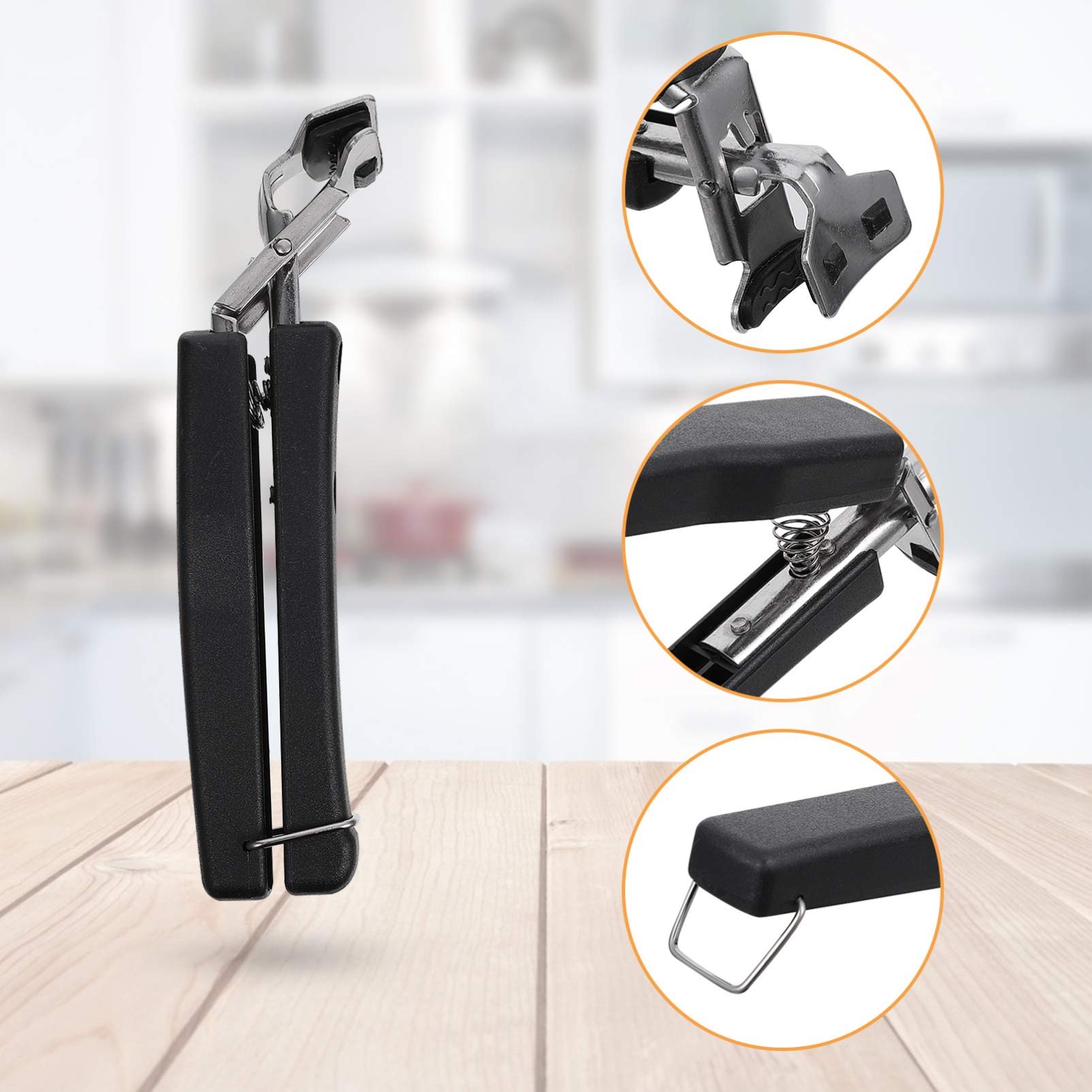 Hot Plate Grippers & Bowl Tongs - 3 Piece Heat Resistant Kitchen Tools For Microwave & Air Fryer