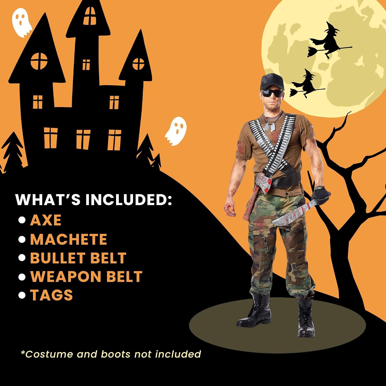 California Costumes Men's Zombie Hunter Kit
