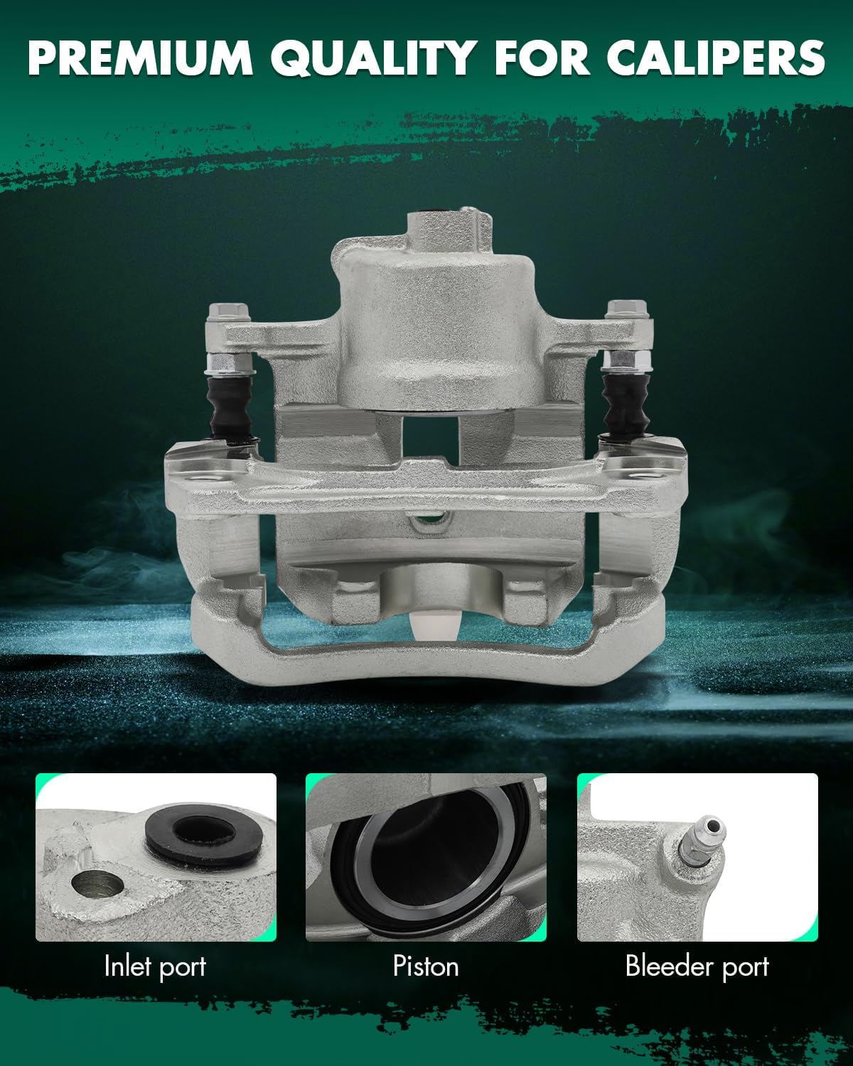 SCITOO Front Left Brake Caliper With Bracket 19B2714 Compatible For Toyota Avalon 2005-2007 For Toyota Camry 2005-2006 For Toyota Sienna 2004-2010 For Toyota Solara 2004-2008