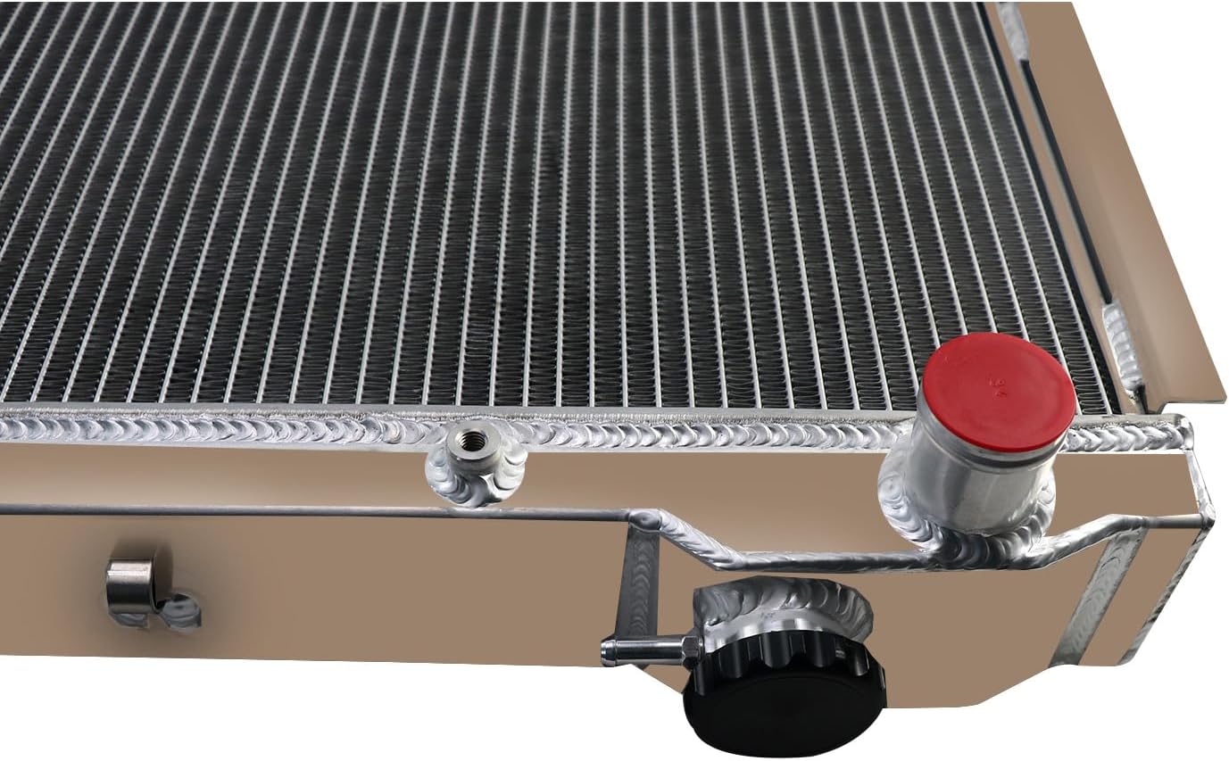 4 Row Radiator For 1990-1998 Toyota Land cruiser 80 Series HDJ80 HZJ80 4.2L 1HDT FZJ80 4.5LTR Petrol 1FZ-FE 91 92 93 94 95 96 97 98