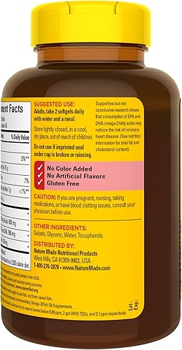 Miniatura 9 de Aceite F.ish 1000 mg, Suplemento Omega 3 para la salud del corazón, 90Softgels,