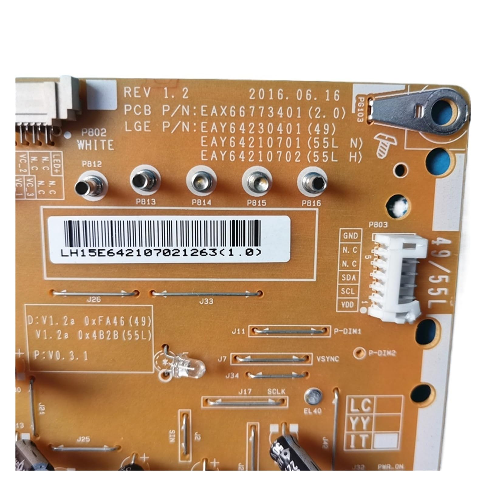 TV Power Board Compatible with LG 55UH6500-CB 55UH661V-ZF 49UH6500