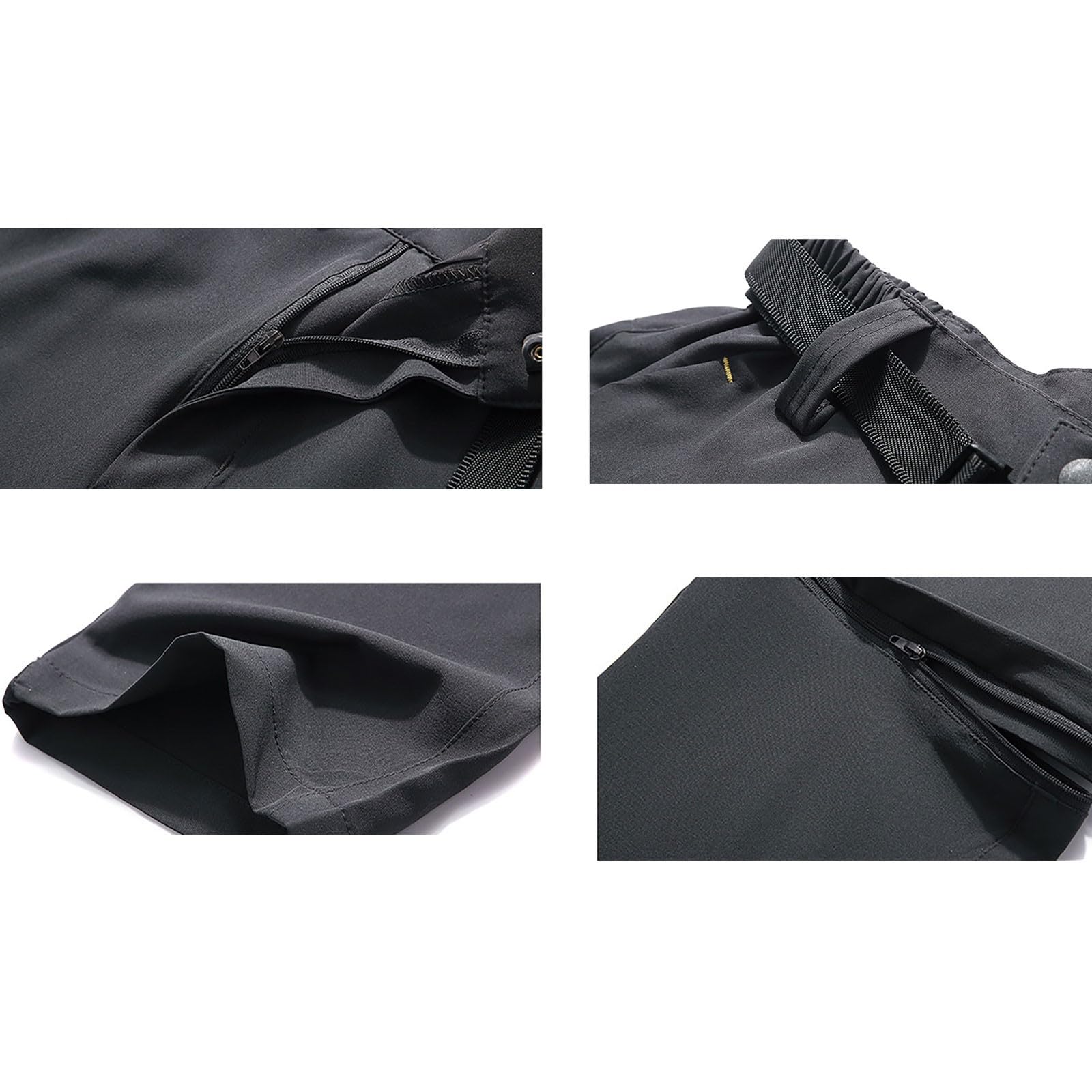 Generisch Pantaloni termici in softshell, impermeabili, invernali, imbottiti, per trekking, arrampicata, attività all'aria aperta, da neve, traspiranti