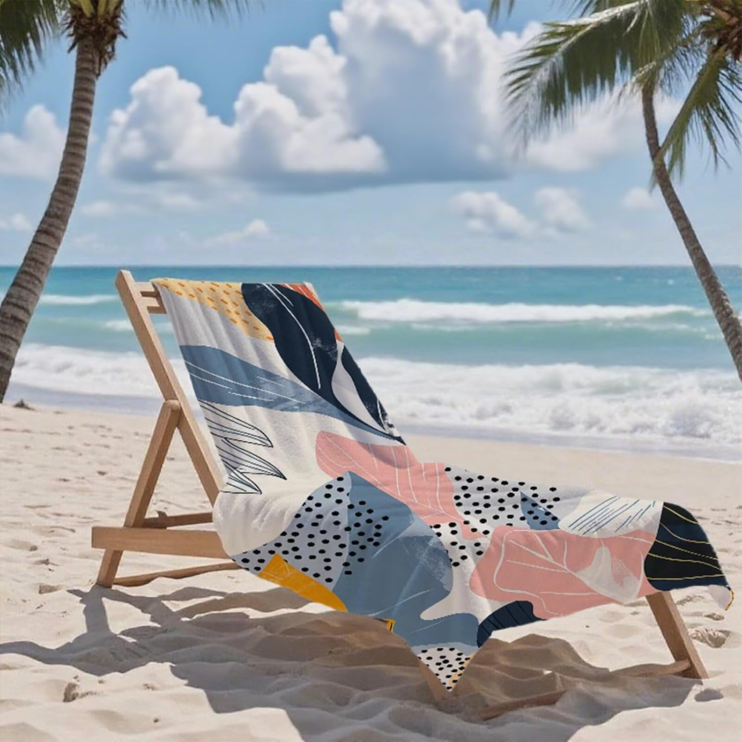 Beach Towel 90x180cm Bath Towels, Quick Dry Microfiber Towel, Sand Free, Super Absorbent, Lightweight, Compact Design, Towels for Bathroom Travel, Pool, Gym, Camping, Beach Vacation Essentials A2-275