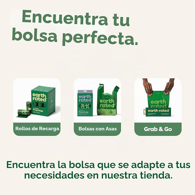 Foto 6 de 7 de Earth Rated Bolsas para heces de perro, para mascotas a prueba de fugas y extragruesas