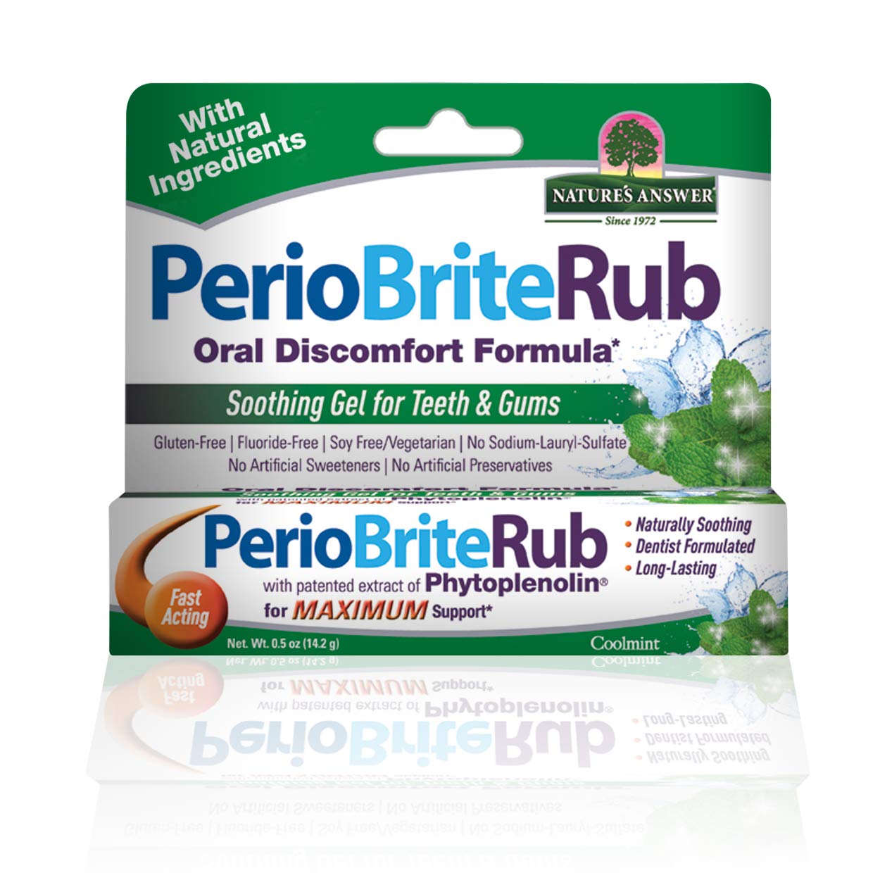 Natures Answer Periorub Topical Rub, 0.5 oz (Pack of 6) Dentist Formulated Soothing Gel for Teeth and Gums