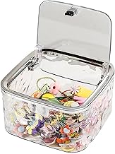 New Desktop Garbage Can, Mini Trash Can, Waste Can, Small Desktop Trash Bin, Pop Up Lid Trash Cans, Office Desk Wastebasket, Mini Waste Bin for Kitchen, Desk, Bedroom, Living Room (SMALL)