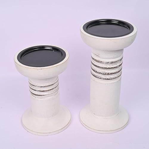 Miniatura 2 de NIRMAN Juego de portavelas decorativo, soporte para velas de decoración del hogar, centro de mesa decorativo, juego de decoración de chimenea