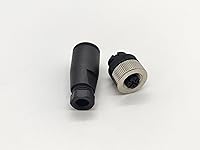 Vista 5 de Elecbee Conector de cable M12 Circular Impermeable Enchufe de Aviación Terminación de tornillo Instalable en Campo Desapantallamiento Recto