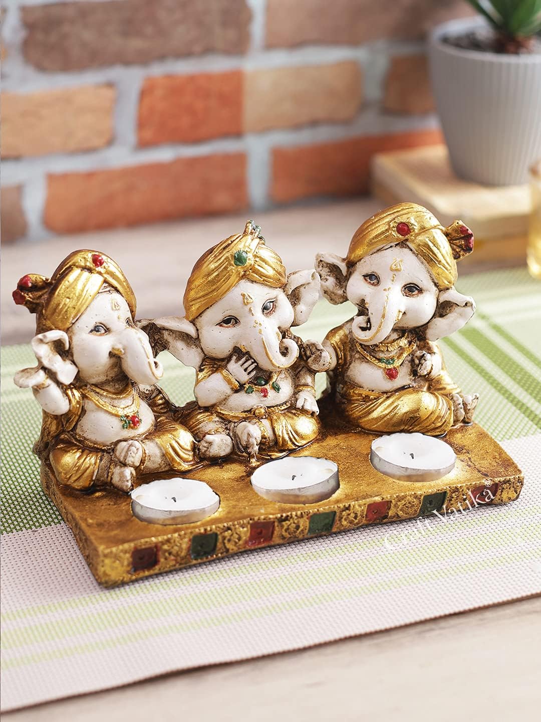 CraftVatika Ceramic Candle Holder