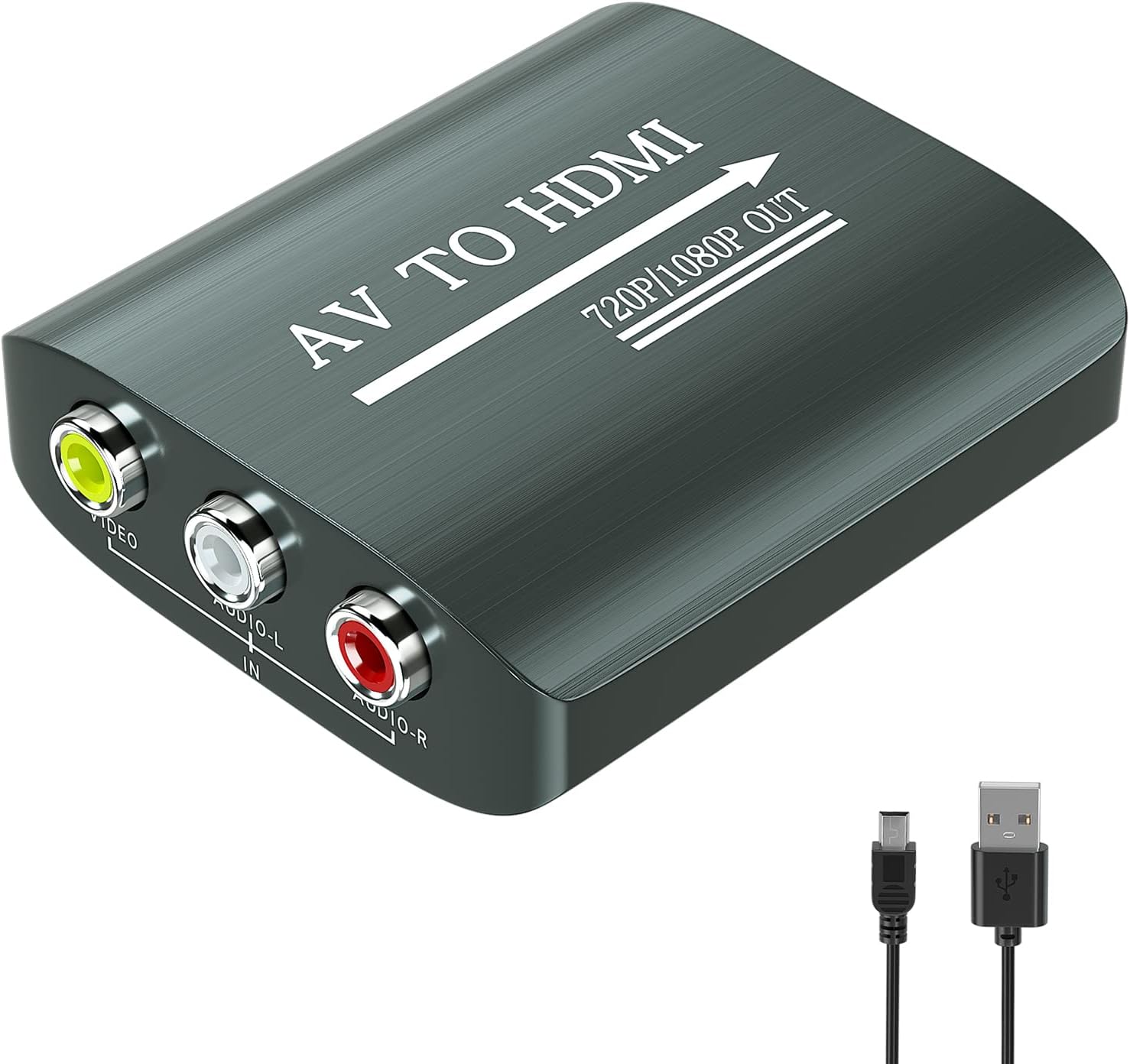 RCA to HDMI Converter,GINGIN 1080p/720p AV to HDMI Converter for TV/PC/N64/Wii/PS1/PS2/PS3/STB/Xbox/VHS/VCR/Blue-Ray DVD Players : Electronics