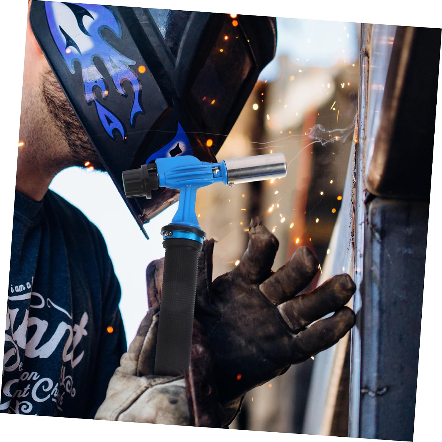 Liquefied Gas Torch Welding Torch Thickened Tip Electronic Ignition Comfortable Grip Handle Adjustment