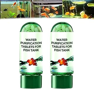 MUMQAQ 35 Pcs Aquarium Water Purification Tablets Powerful Aquarium Water Turbidity Remover