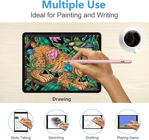 Miniatura 24 de Lápiz óptico para iPad 2018-2023 con rechazo de palma, lápiz activo para iPad de 10ª/9ª/8ª/7ª/6ª generación, para iPad Pro de 11/12.9 pulgadas