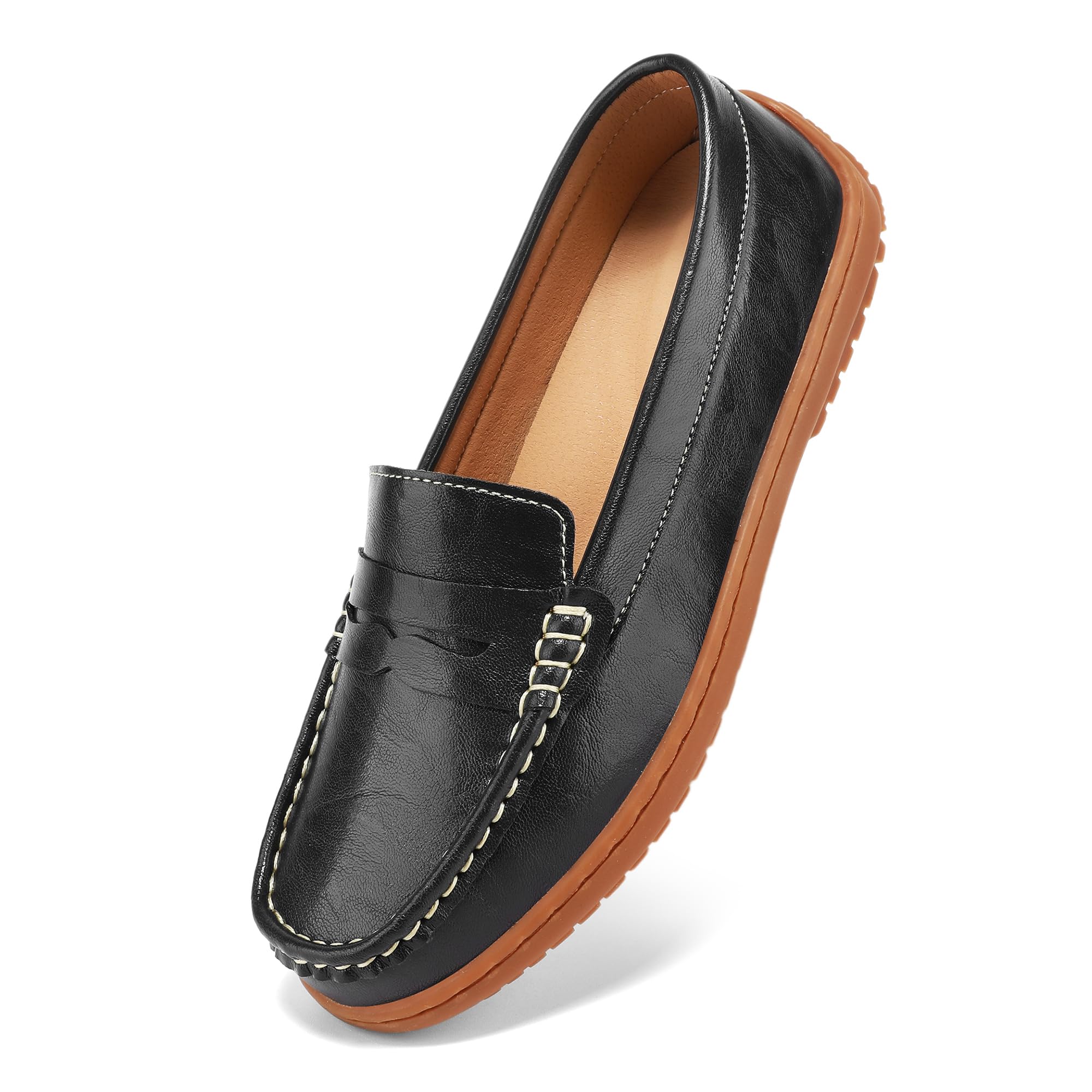 Women's Classic Handsewn Penny Loafers - Casual Slip On Moccasin Driving Shoes Lightweight Walking Flats Comfort Women Loafer Shoes-image-37