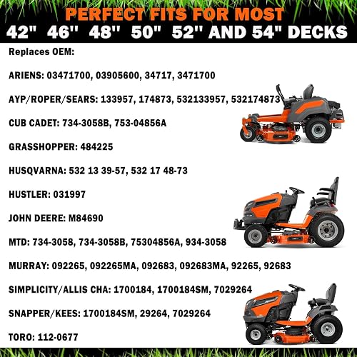 4PCS Deck Gauge Wheels For Husqvarna & MTD Mowers – Fits 532174873, 589527301, 133957 2 thumbnail image