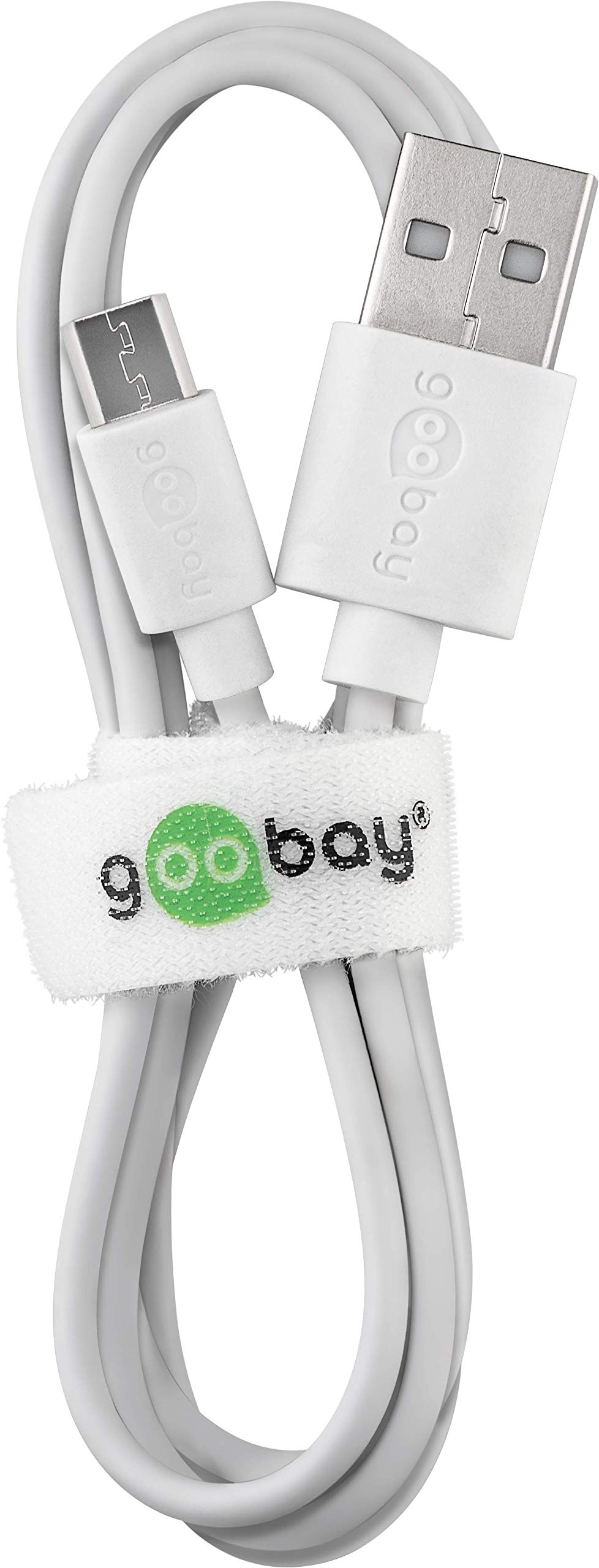 Cavo Micro USB Goobay, Ricarica E Sincronizzazione, 2 Metri, Nero, Per Dispositivi Android, Velocità 480 Mbit/s