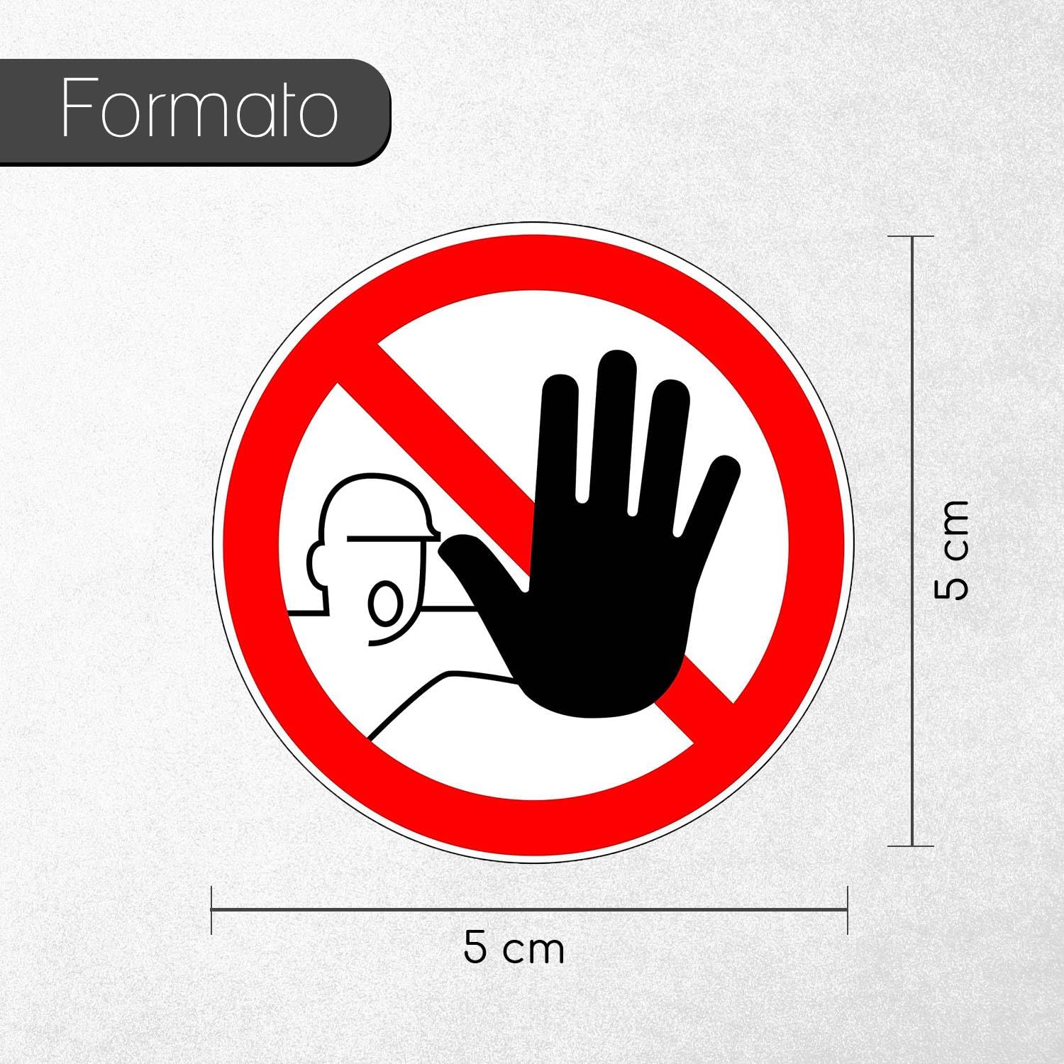 Adesivo Divieto Di Accesso Ai Cani – Simbolo Norma ISO 7010, Diametro 10 Cm, Autoadesivo Con Laminato UV Per Esterni - 5