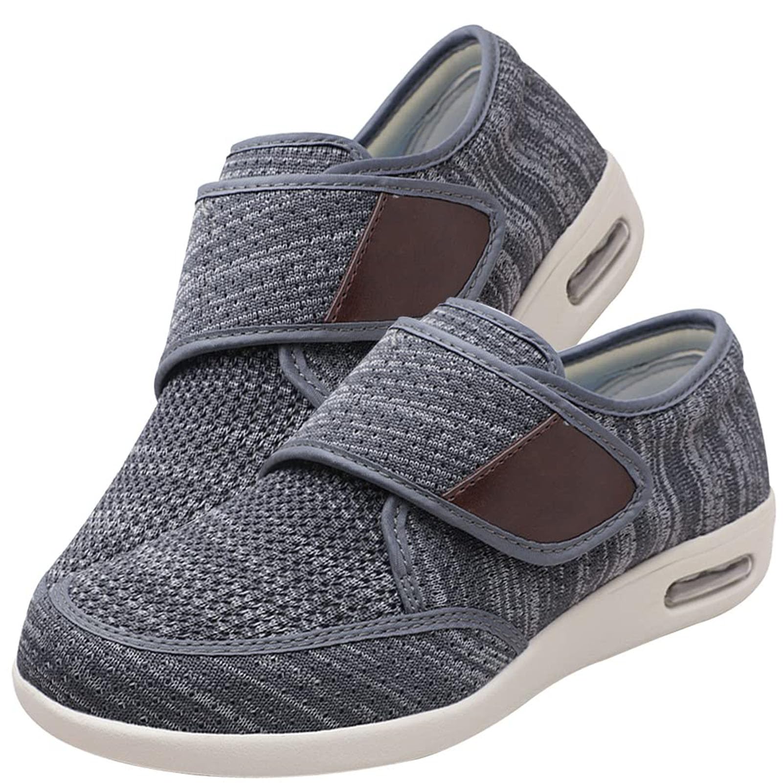 Damskie buty o szerokości szerokiej, regulowane, ortopedyczne buty do chodzenia o szerokiej szerokości, lekka poduszka powietrzna, antypoślizgowe buty do chodzenia na zapalenie stawów, obrzęk