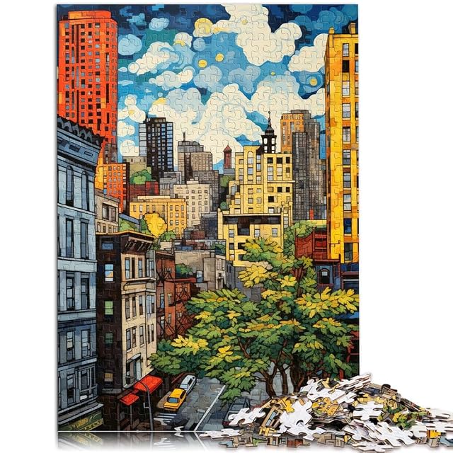 Foto 2 de 6 de Rompecabezas de 1000 Piezas para Adultos y Adolescentes Nueva York Hecho de Papel，Apto para Mayores de 14…