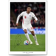 Jude Bellingham Real Madrid Signed Photo Poster A4/A3 Print Picture Display Framed Autograph Memorabilia for Football Fans Gift England England 2026, A4 Poster Only