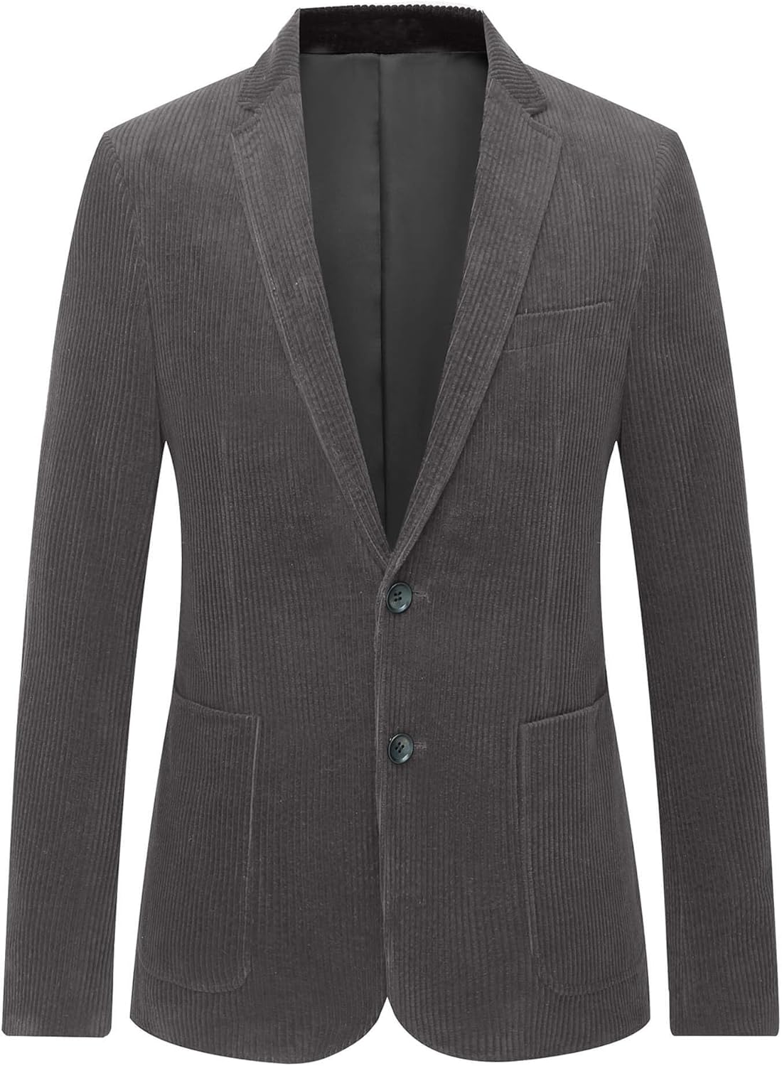 GATMSTZ Mens Casual Corduroy Blazer Vintage Notch Lapel Regular Fit Suit Jacket Big and Tall