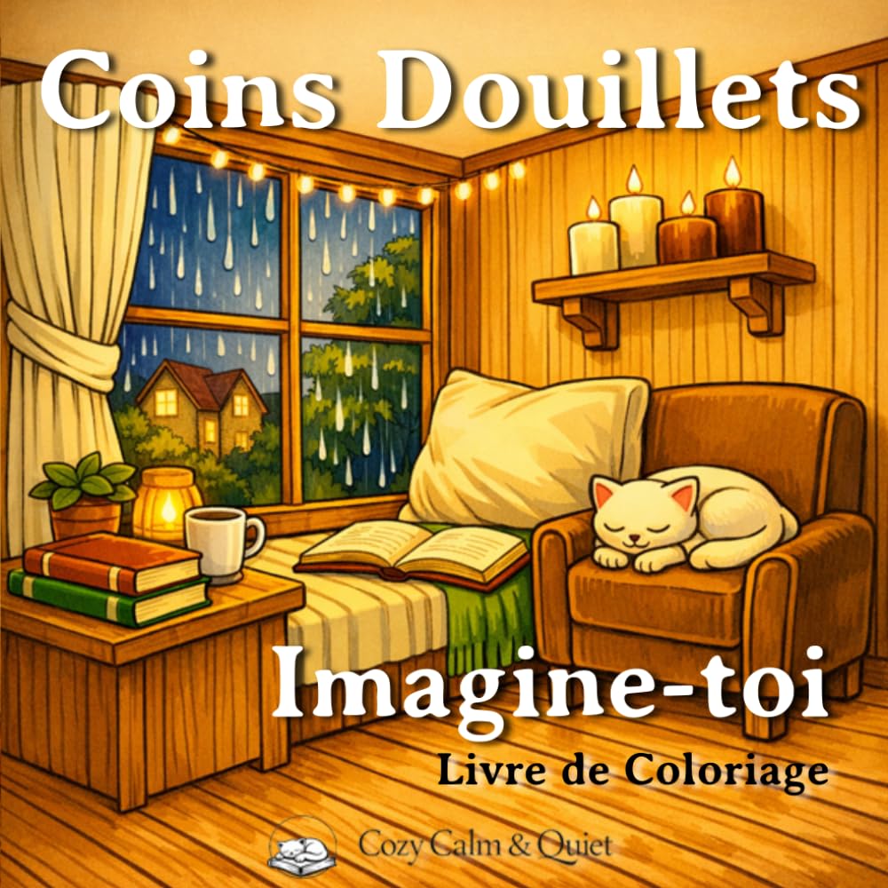 Coins Douillets: Imagine-toi (Série française de livres de coloriage Cozy Calm & Quiet)
