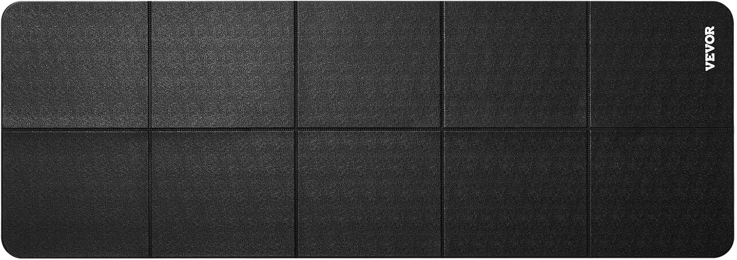 VEVOR Treadmill Mat for Carpet Floor, Exercise Equipment Mat for Treadmills, Stationary & Recumbent Bikes, High Density PVC Floor Protector Gym Mats, Waterproof and Non-Slip for Home Gym