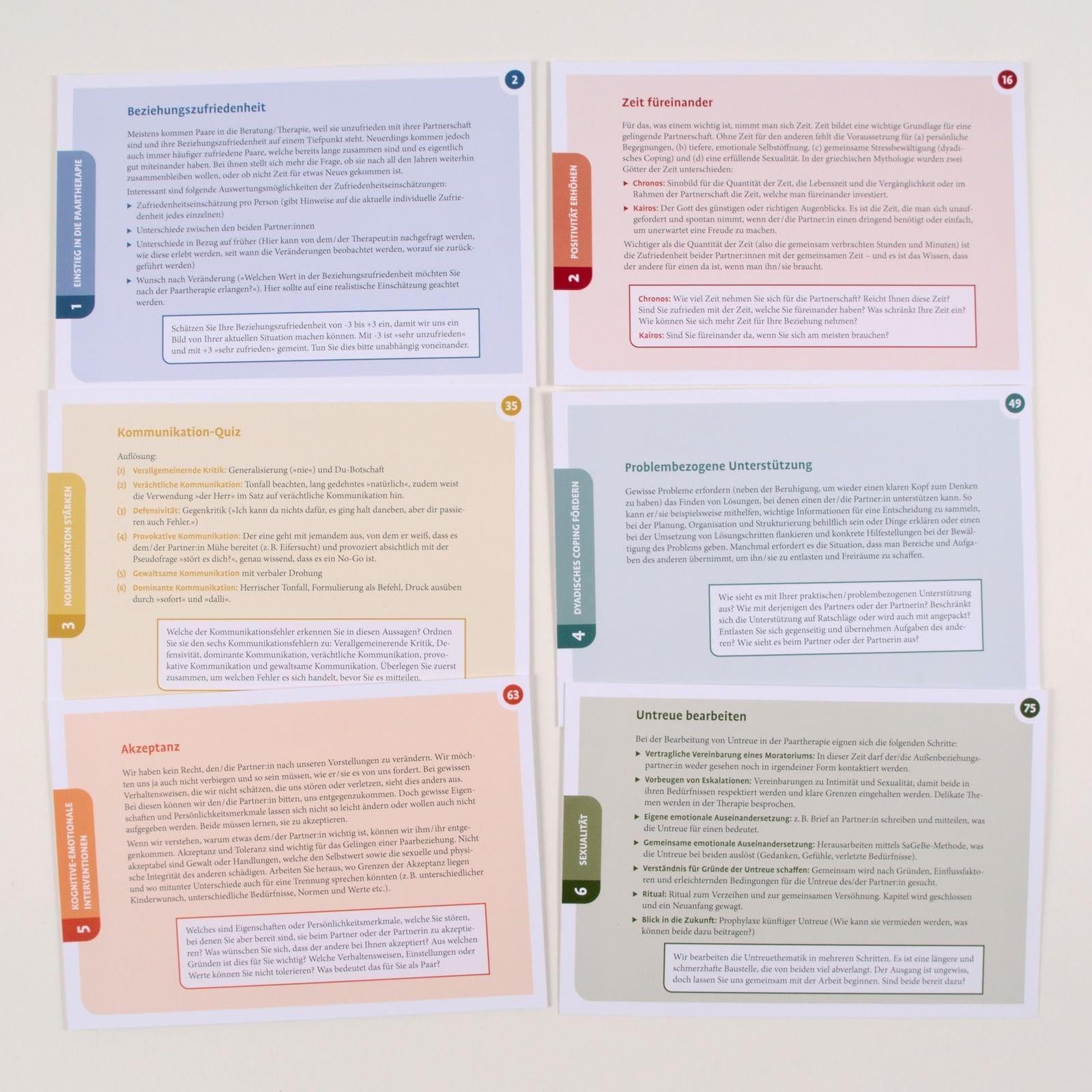 Paartherapie: 75 Therapiekarten. Mit 30-seitigem Booklet in hochwertiger Klappkassette, Kartenformat 16,5 x 24 cm (Beltz Therapiekarten)