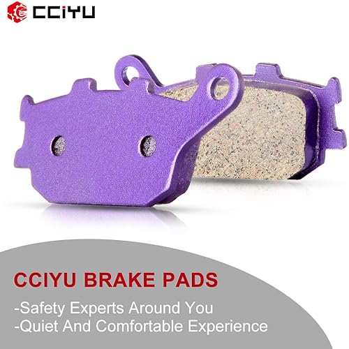 Miniatura 2 de CCIYU Pastillas de freno de motocicleta aptas para Honda, para Suzuki, para Yamaha, pastillas de freno traseras de fibra de carbono