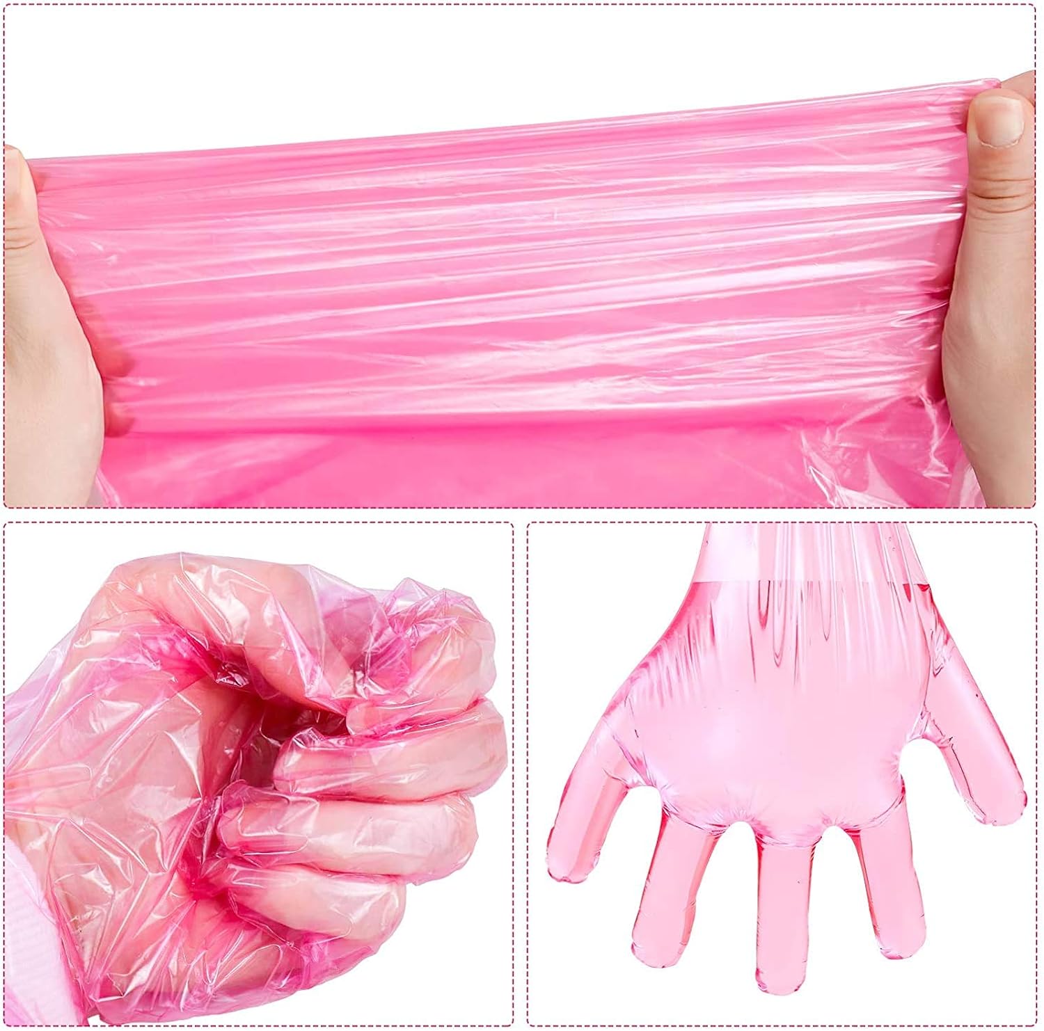 Disposable Nitrile Mittens Hunting Deer Gutting Gloves Field Dressing Gloves with 33inch Long and Short Gut Glove Combo ,20 Pairs（Black/Pink） : Sports & Outdoors